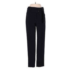 Theory Belt Cigarette Pants 2 Black Admiral Crepe J0809222